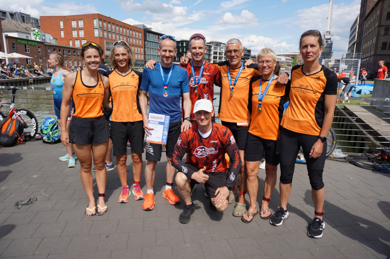 Bargteheider Triathleten erfolgreich bei der DM in Münster