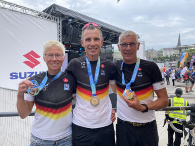 WM- Gold, Silber und Bronze für Bargteheider Triathleten